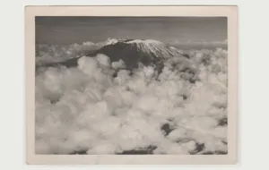 A picture my father took whilst flyinh over Mount Kilimanjaro