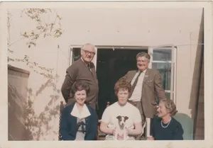 Before I was even born!  Ray & Muriel Unsworth, my father & mother with Judy in the middle.  Picture taken by David Fox-Smith (Judy's husband).