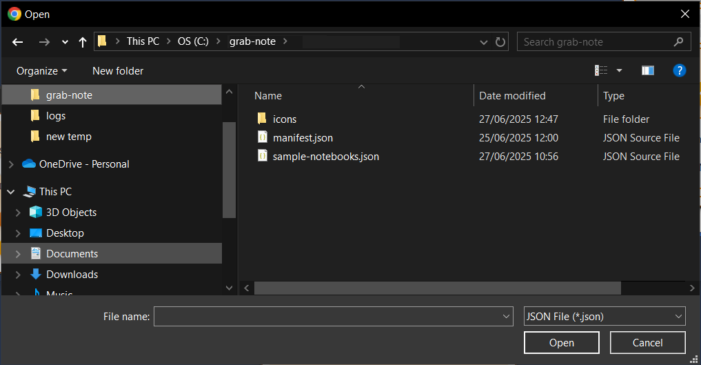 Open File Dialog